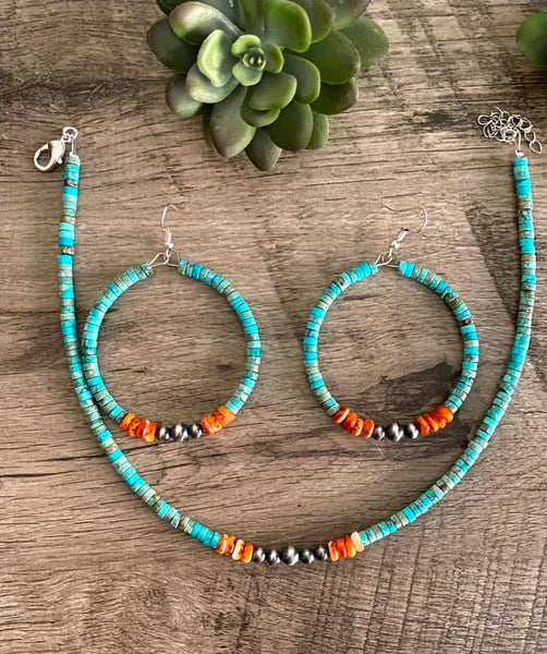 Vibrant - hoop earrings with Sterling Silver Pearls and Spiny