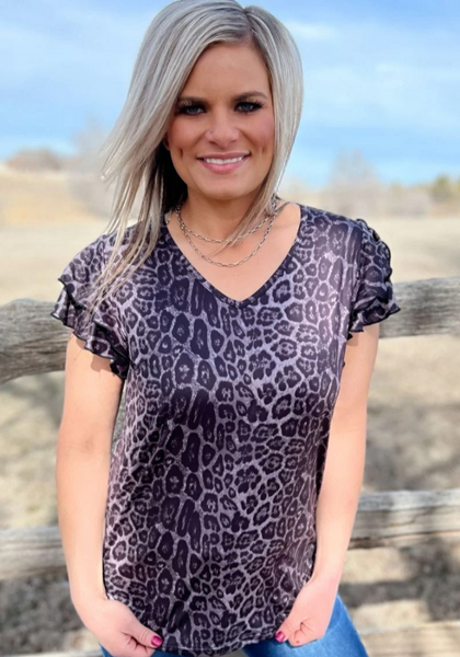 The Night Leopard Top