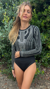 Jewel Embellished Bodysuit