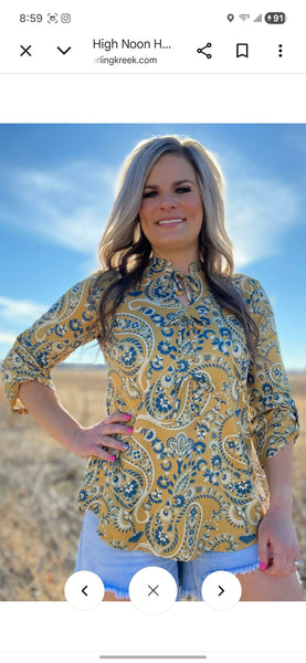 High Noon Honey Bow Top