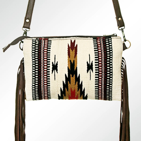 Saddle Blanket Fringe Aztec Crossbody