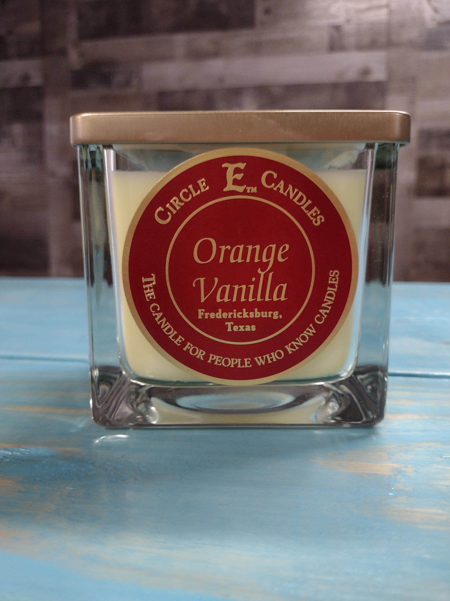 Orange Vanilla Double Wicked Candle