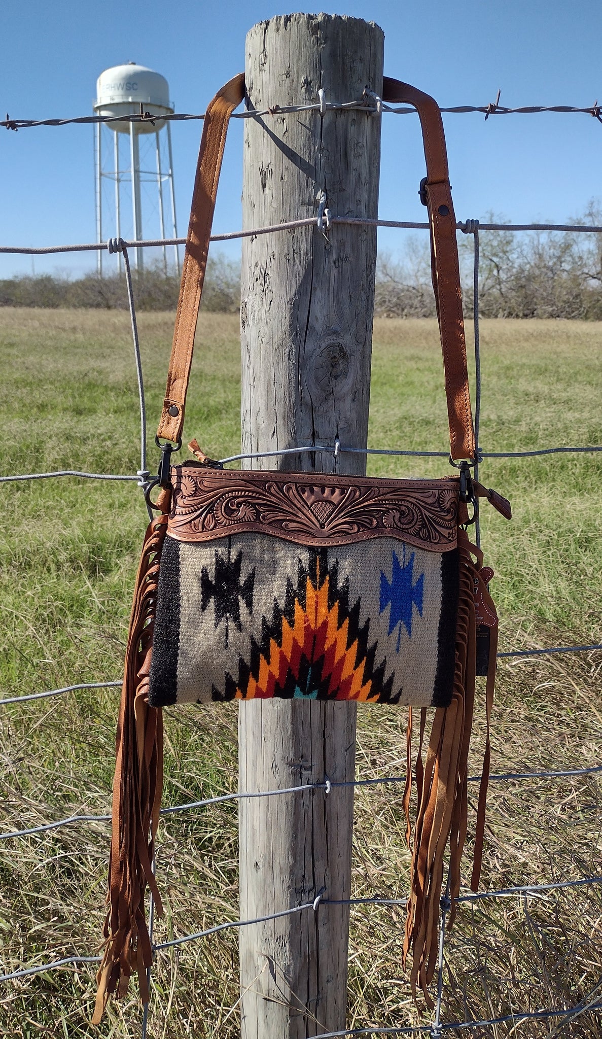 Camel Saddle Blanket Crossbody