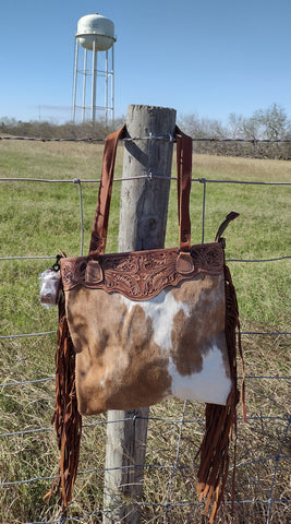 Large Cowhide Carryall Tote