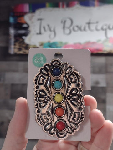 Multicolored Silver Pop Socket