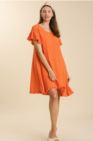 Carrot Linen Dress