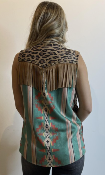 Aztec Fringe Vest