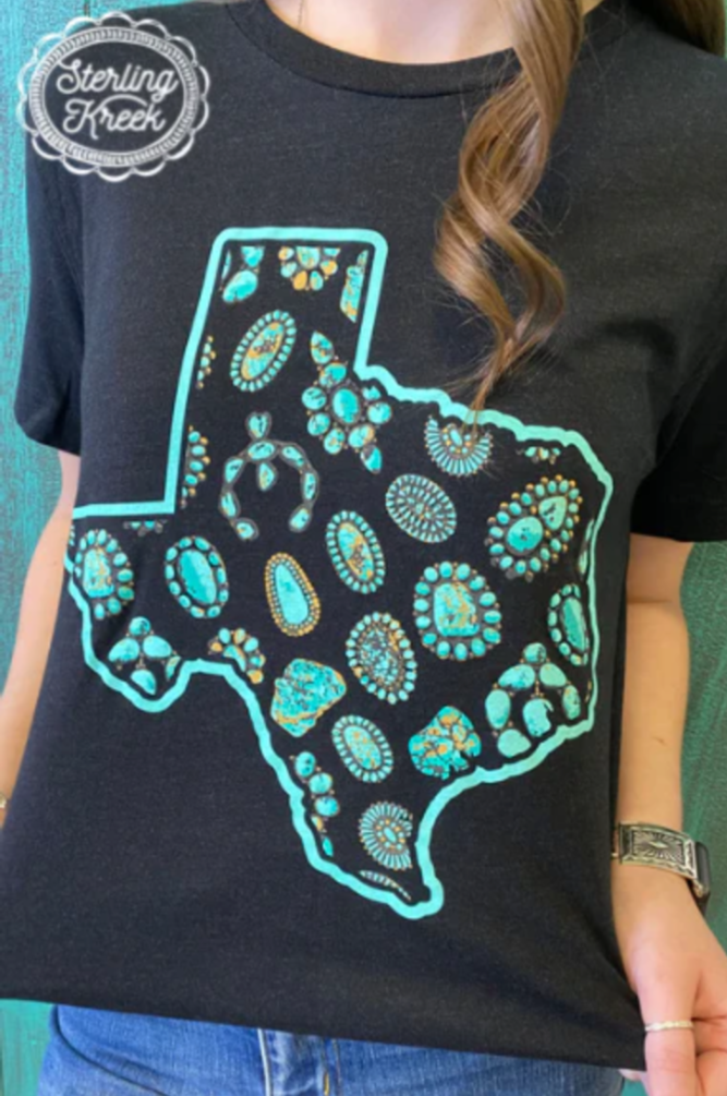 Texas In Turquoise Tee