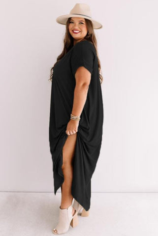 Black Plus Size Maxi Dress