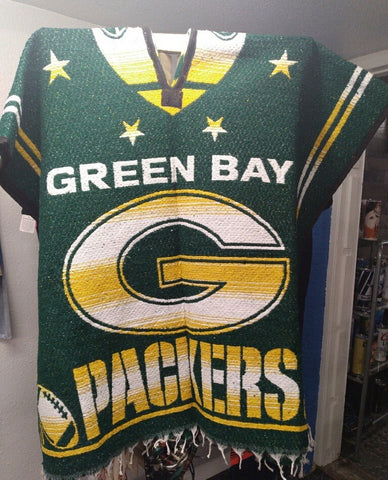 Green Bay Packers Woven Poncho