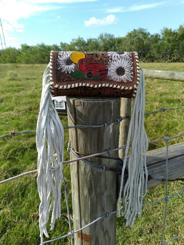 Farm Truck Fringe Crossbody