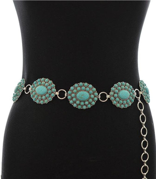 Turquoise Link Belt Size S