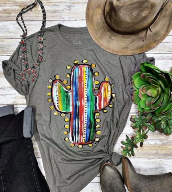 Serape Cactus Tee