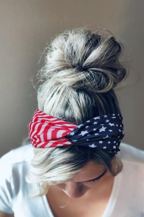 American Flag Headwrap