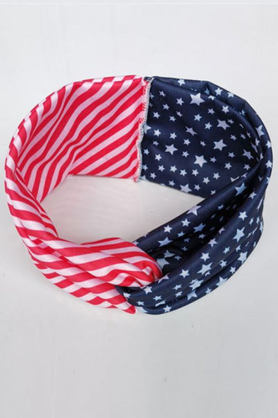 American Flag Headwrap